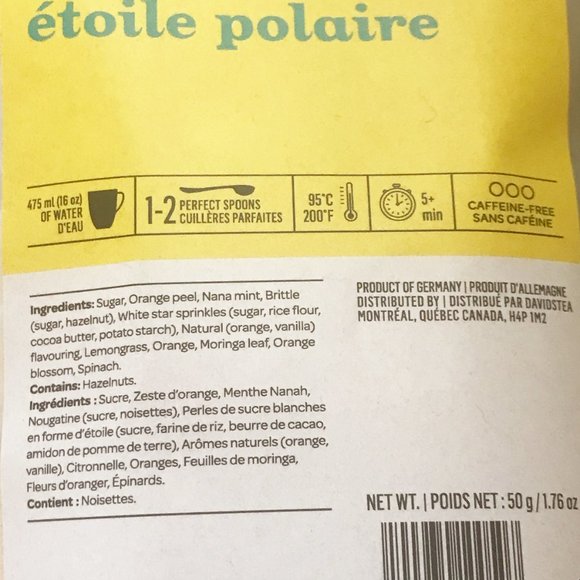 North Star DavidsTea Loose Leaf Tea - Picture 2 of 6